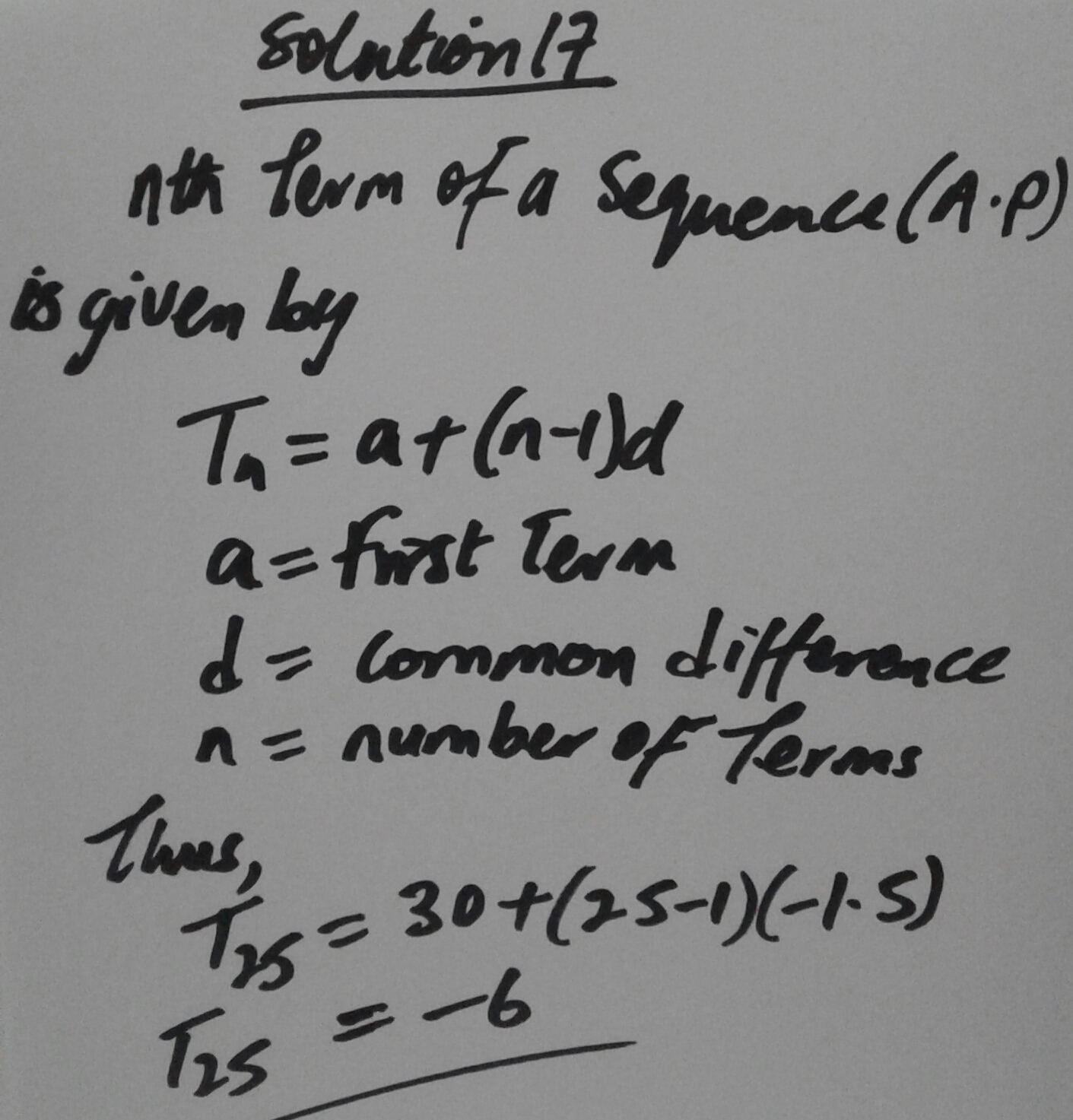 An Arithmetic Sequence Has A First Term Of 30 And A Common Difference an-arithmetic-sequence-has-a-first-term-of-30-and-a-common-difference